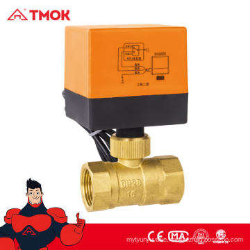 Electric 2 way 3 way cw617 brass ball valves